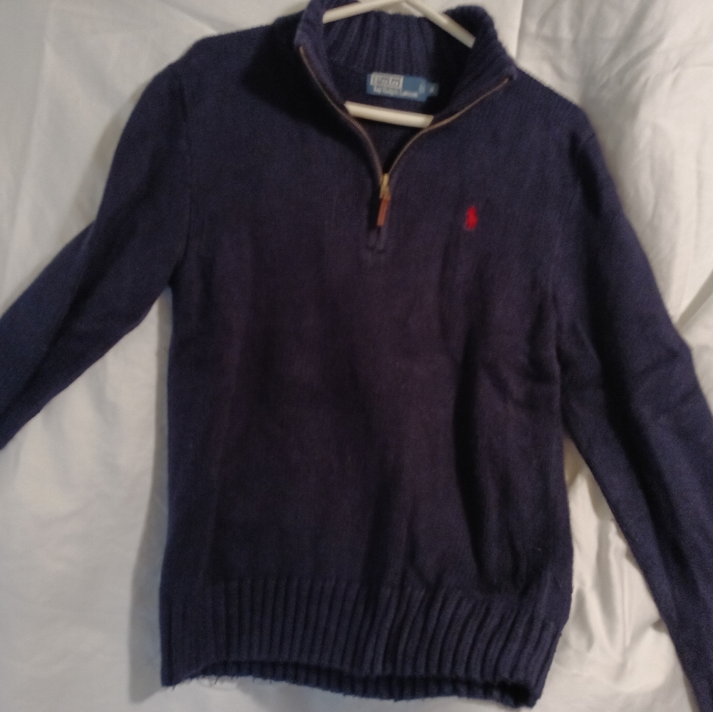 RL 1/4 zip sweater